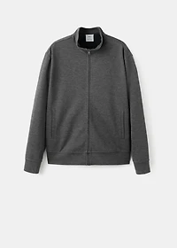 Regular-fit zip-up hoodie
