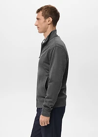 Regular-fit zip-up hoodie