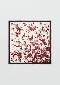 Flowers printed scarf