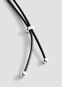 Fringed bead necklace