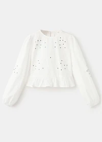 Beaded embroidered blouse