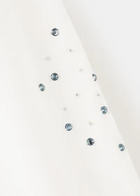 Beaded embroidered blouse