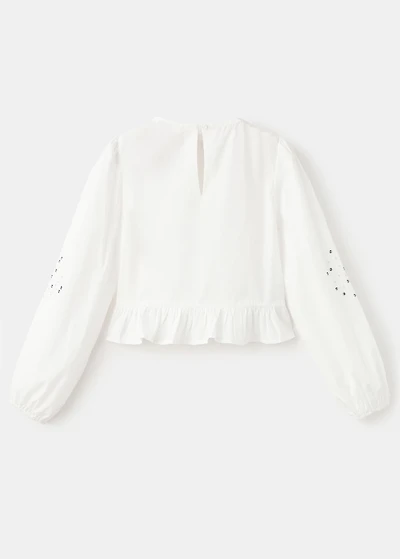 Beaded embroidered blouse