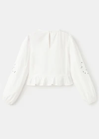 Beaded embroidered blouse