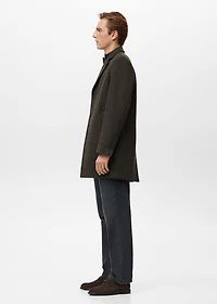 Lightweight recycled wool coat