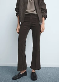 Corduroy flared jeans