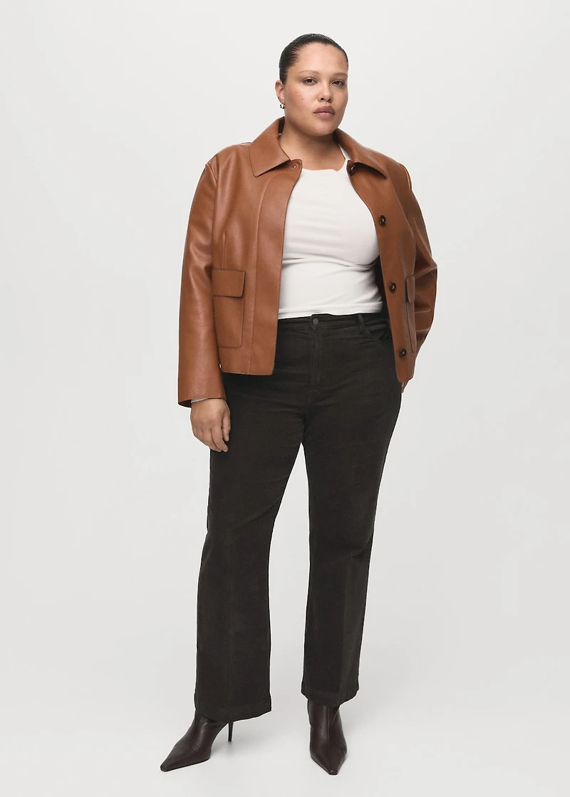 Corduroy flared jeans