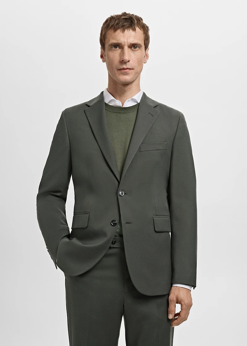 Milan slim-fit suit blazer