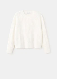 Braided knitted sweater