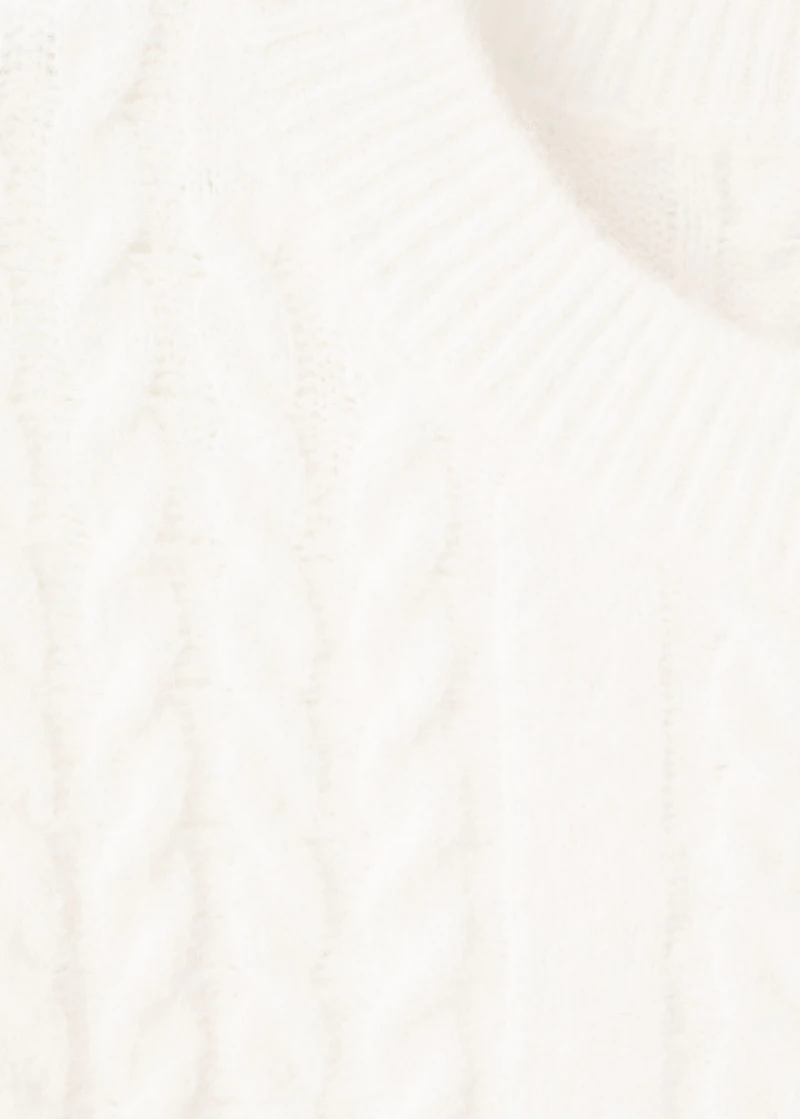 Braided knitted sweater