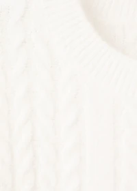 Braided knitted sweater