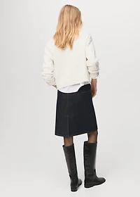 Braided knitted sweater