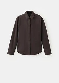 Slim-fit poplin shirt