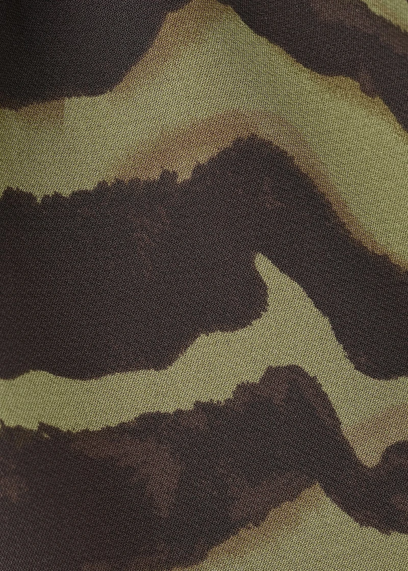 Printed asymmetrical dress