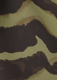 Printed asymmetrical dress