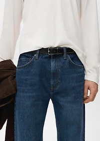 Moby straight-fit dark-wash jeans