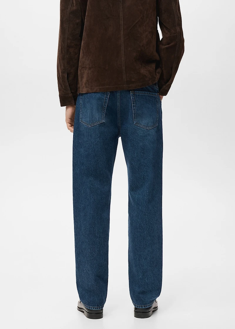 Moby straight-fit dark-wash jeans