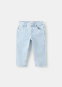 Straight cotton jeans