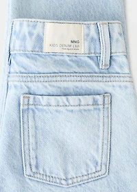 Straight cotton jeans