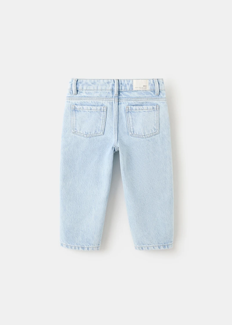 Straight cotton jeans