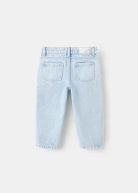 Straight cotton jeans