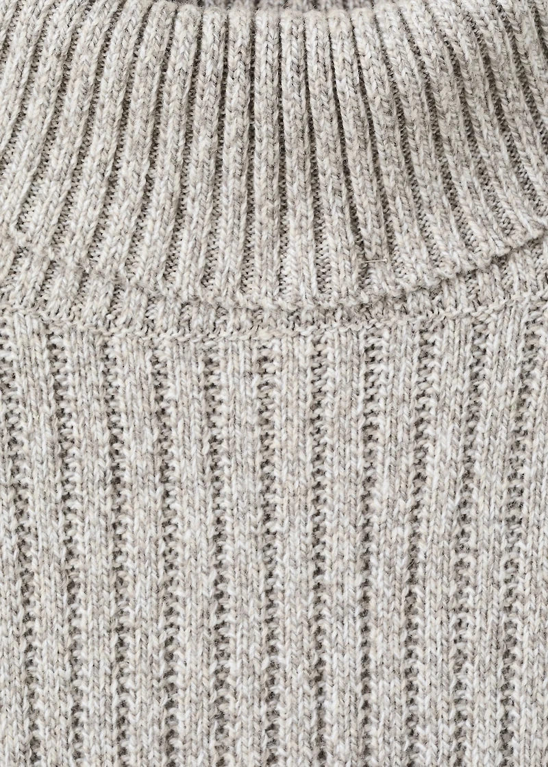 Wool-blend turtleneck sweater