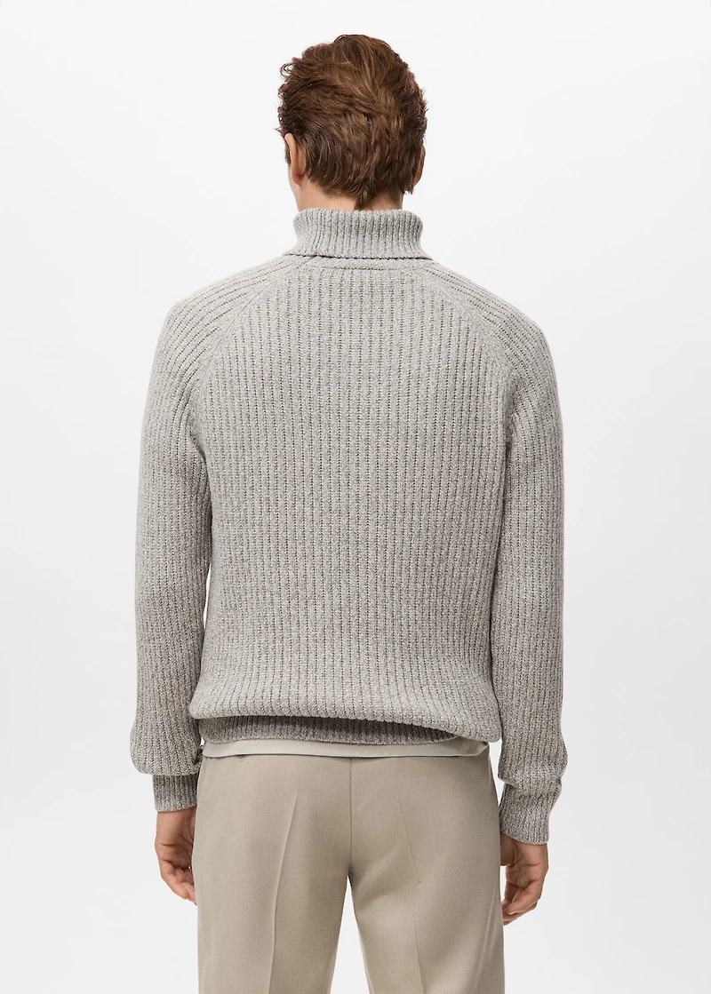 Wool-blend turtleneck sweater