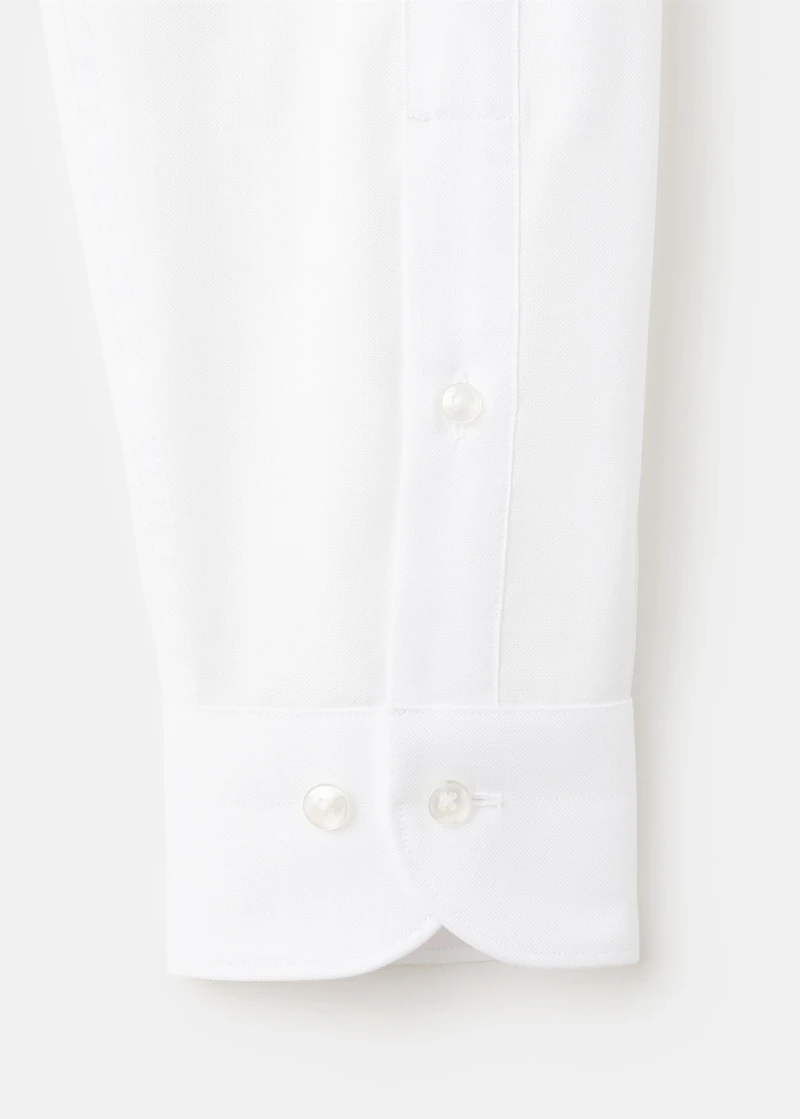 Slim-fit cotton suit shirt