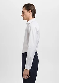Slim-fit cotton suit shirt