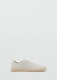 Leather panel sneaker