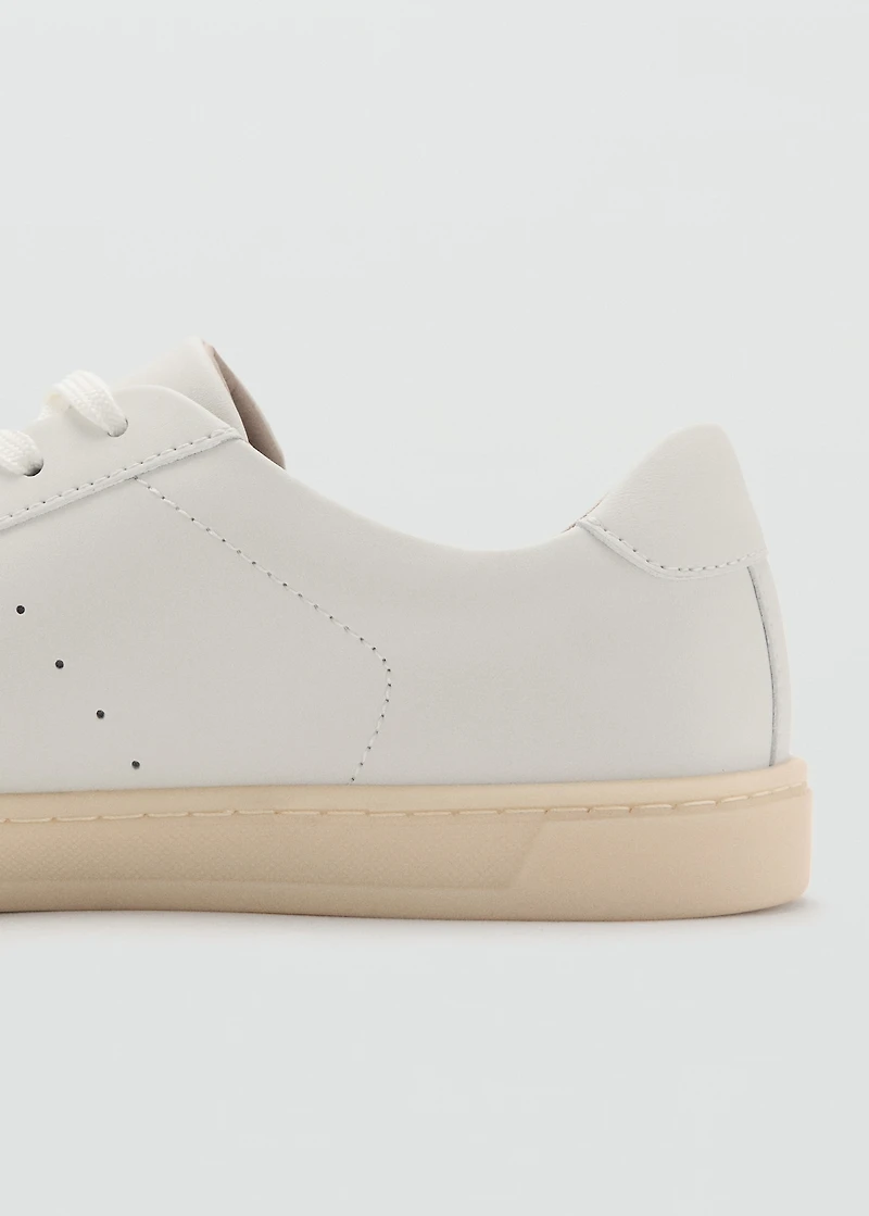 Leather panel sneaker