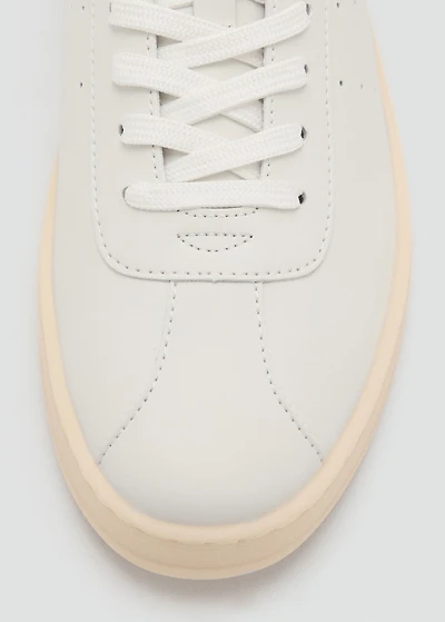 Leather panel sneaker