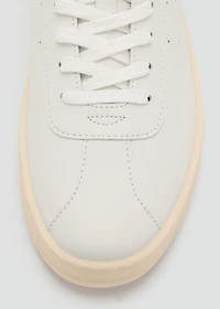 Leather panel sneaker