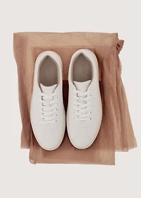 Leather panel sneaker