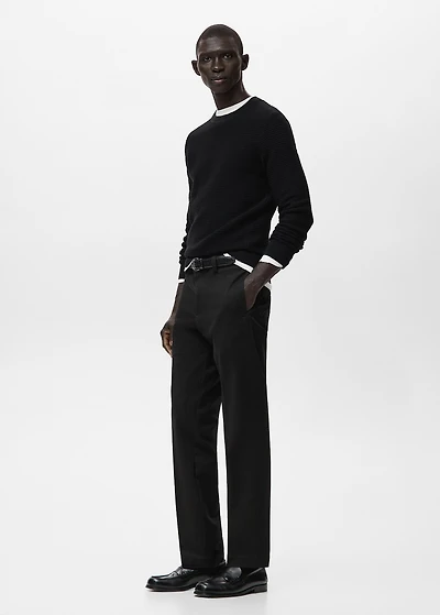 100% Cotton Textured Knit Sweater