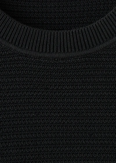 100% cotton structured knitted sweater
