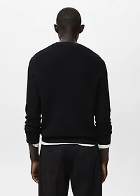 100% Cotton Textured Knit Sweater