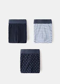 Pack of 3 cotton combination briefs