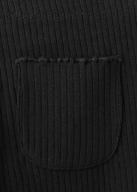 Ribbed flared leggings