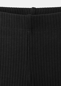 Ribbed flared leggings