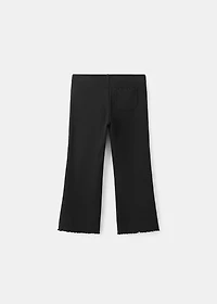 Ribbed flared leggings