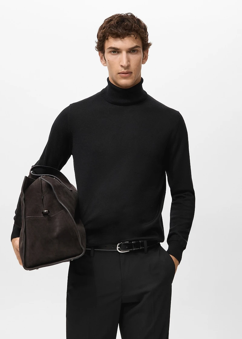 100% merino wool turtleneck sweater