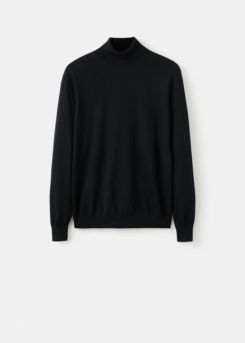 100% merino wool turtleneck sweater