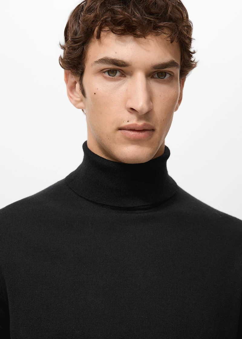 100% merino wool turtleneck sweater