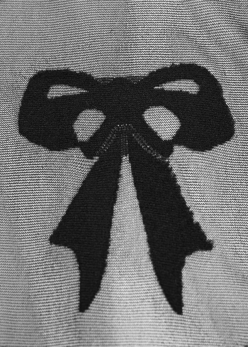 Sheer stockings with bows