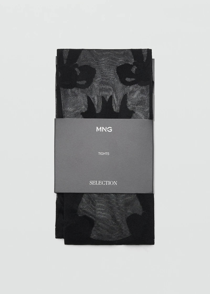 Sheer stockings with bows