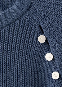 Buttons detail knit sweater