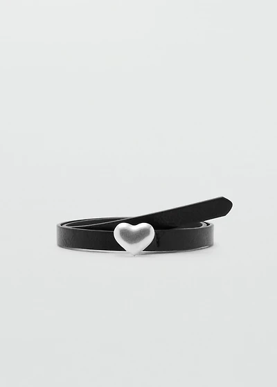 Heart skinny belt