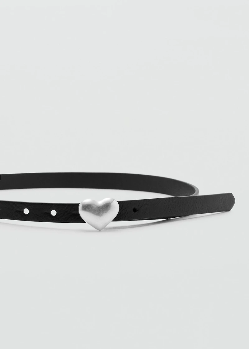 Heart skinny belt