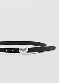 Heart skinny belt